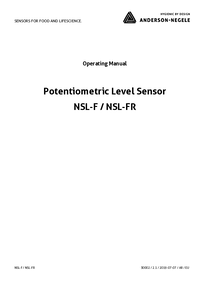 Thumbnail of document Manual - NSL-F Continuous Level Sensor